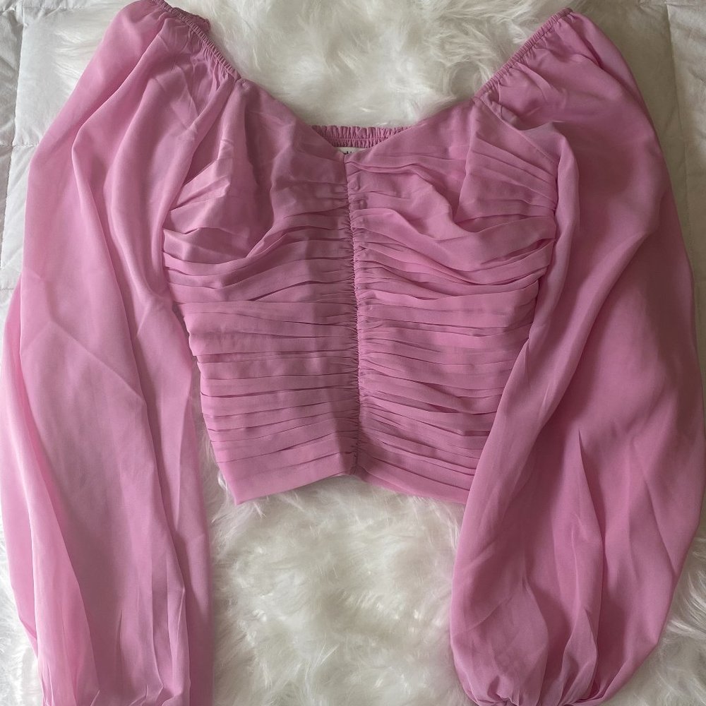 Abercrombie and Fitch top - pink - small